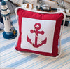 Cushion Cover Embroidered, Decorative Pillows, Nautical Style